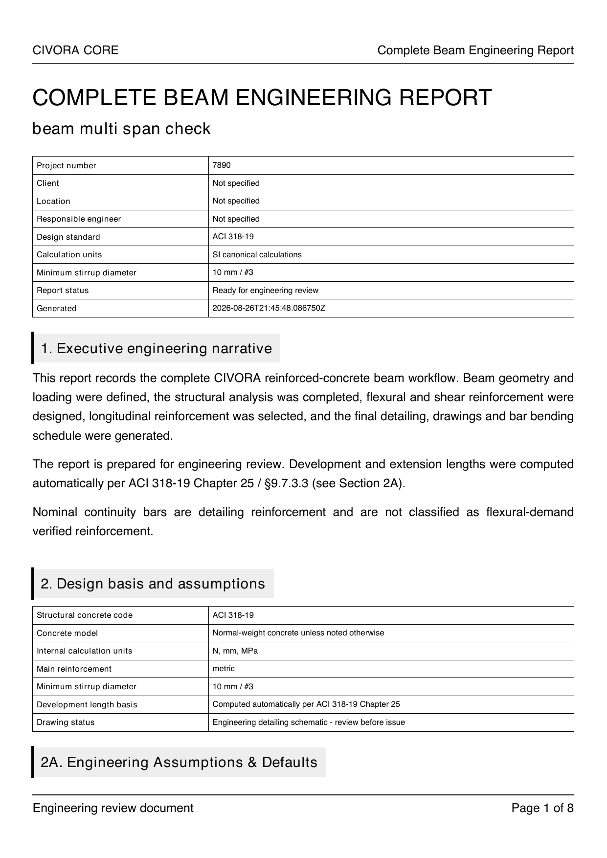 Civora Complete Beam Engineering Report Cover